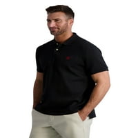 Chaps férfi klasszikus illeszkedés rövid ujjú pamut szilárd reteszelő mez póló póló mérete xs akár 4xb -ig