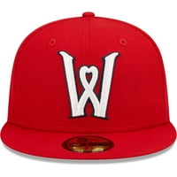 Férfi New Era Red Worcester Red így hiteles gyűjtemény csapat alternatív 59fifty felszerelt kalap