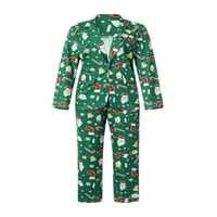 Megfelelő karácsonyi pizsama családi blézer Outifts női férfiak Fiú Lány Santa Hajtóka gallér kabát felső + nadrág