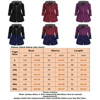Bomotoo Női Hamis két kapucnis kabát zsinórral Laza kapucnis kabátok téli alkalmi egyszínű felsőruházat Fekete-A 5XL