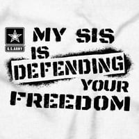 Army My Sis Defending Freedom férfi grafikus póló pólók Brisco Brands 5x