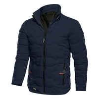 Pimfylm Puffer mellény alkalmi laza férfi Puffer Dzsekik Férfi Parkas Navy 2XL