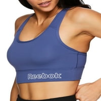 Reebok női alapvető sport melltartó hátsó zsebével és cserélhető csészékkel, méretek xs-xxxl