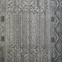 Eckhart törzsi gyémánt szőnyeg, szürke farmer kék, 2ft - 6in 8 láb, futó