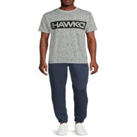 Tony Hawk Men's Tony Script logo gyapjú kocogó pulóverek, méret S-XL