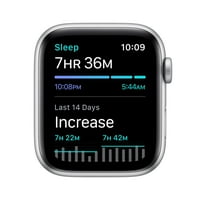 Apple Watch Nike SE GPS, ezüst alumínium tok tiszta platina fekete Nike Sport zenekarral-normál
