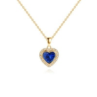 Peermont Peermont Carat Sapphire szív nyaklánc 18K arany overlay -ben