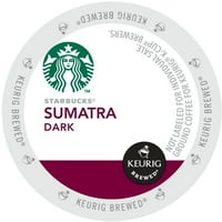Starbucks szumatra kávé, sötét sült egy teljes, vajas testtel-K-kupa rész a Keurig K-cup sörfőzde számára, szám