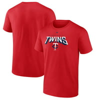 Férfi fanatikusok márkás piros Minnesota Twins Sweep póló