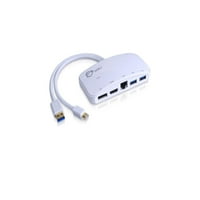 Mini-DP Video dokkoló USB 3 - mal. LAN Hub fehér JUH30212S1