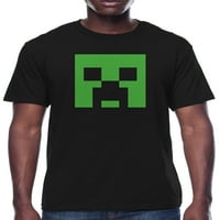 Minecraft logo férfi és nagy férfi grafikus póló