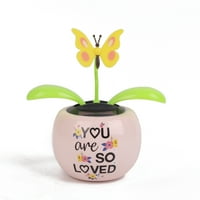 Anyák napja Annyira szeretsz Solar Butterfly, 4. Sárga műanyag asztali dekorációval, hogy megünnepeljék