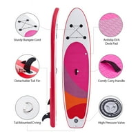 Preene 10 ' 6 felfújható Stand Up Paddle Board szett szivattyú, lapát, póráz, több, piros