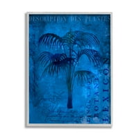 Stupell trópusi pálmaüzem kollázs tájfestés szürke keretes művészeti nyomtatási fal művészet