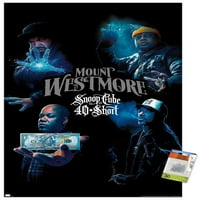 Mount Westmore-Snoop Cube rövid Csoportos fali poszter Pushpins, 22.375 34