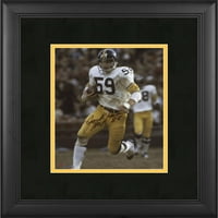 Jack Ham Pittsburgh Steelers keretezett Autogramozott 8 10 futás labdával fénykép HOF felirattal-fanatikusok hiteles