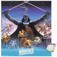 Csillagok háborúja: A Birodalom visszavág 40. - Darth Vader Falplakát fa mágneses kerettel, 22.375 34