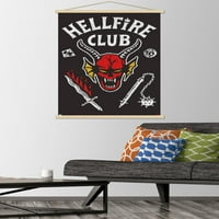 Netflli Stranger Things: szezon-Hellfire Club fali poszter mágneses kerettel, 22.375 34
