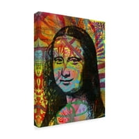 Védjegy Szépművészet A „Mona's Portré” vászonművészete, Russo Dean