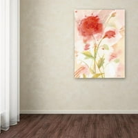 Védjegy Szépművészet Wild Rose Canvas Wall Art készítette: Sheila Golden