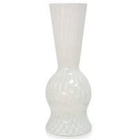 Bell váza-fehér, fehér örvény Murano üveg váza