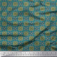Soimoi Viszkóz Sifon Szövet Geometriai & Mandala Kaleidoszkóp Dekor Szövet Nyomtatott Udvar Széles