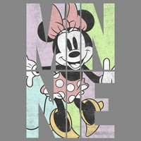 Fiú Mickey & barátok Minnie panelek teljesítmény grafikus Tee szén Heather közepes