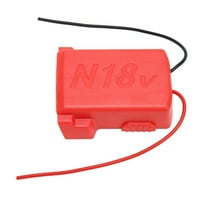 Biztonságos akkumulátor Adapter, Hordható hordozható ABS anyag Könnyű telepítés kompakt Dokkoló tápcsatlakozó vezetékekkel