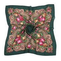 Iopqo selyem sálak Női hölgy Virágok nyomtatás sál Vintage Bandanas haj sálak az iszlám nők népi-egyedi sál Neckerchief