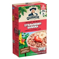 Quaker Gyerekek Instant Zabpehely, Eper Banán, 1. oz, csomagok