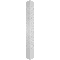 Ekena Millwork 10 W 9'H kézműves klasszikus négyzet alakú nem társított császári fretwork oszlop W Crown Capital &