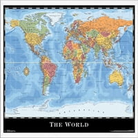Térkép-Világfal Poszter, 22.375 34