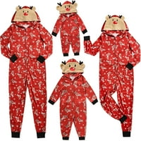 Viworld karácsonyi megfelelő családi kapucnis pizsama szett Fesztivál One PJs alvó ruhák Férfiaknak Nők gyerekek baba
