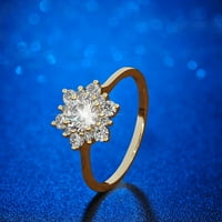 Női divat hercegnő gyémánt gyűrű menyasszony jegygyűrű pár ígéret eljegyzési gyűrű évforduló fél gyűrű ékszerek Valentin