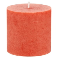 Alapszelepek illat nélküli dekoratív foltos oszlopos gyertyák, széles, piros foltos színű