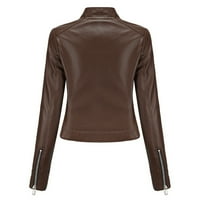 HGW kabátok női molett női női női hajtóka motoros kabát kabát Zip motoros rövid Punk vágott kiságy felsőruházat