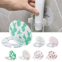 Fogcroll fogkefe tartó növény gyümölcs nyomtatás lyukasztó ingyenes műanyag öntapadó fogkrém tároló állvány fürdőszoba