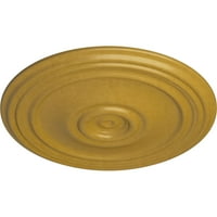 Ekena Millwork 21 OD 1 4 P Reece mennyezeti medál, kézzel festett irizáló arany