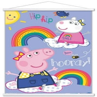 Peppa Pig-Hurrá fali poszter mágneses kerettel, 22.375 34