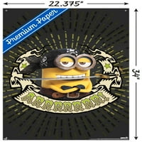 Világító Minions - ARR WALL poszter push csapokkal, 22.375 34