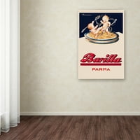 Védjegy Szépművészeti 'Barilla-Parma' Canvas Art by Vintage Apple Collection