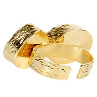 Aranyozott ametiszt és gyöngyös klasztergyűrű
