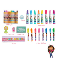 Gabbys Babaház Lányok Art Kit hordozó ón Gél tollak markerek matricák Pc