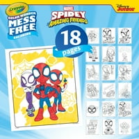 Crayola Color Wonder, Spiderman Színező Oldalak És Rendetlenség Ingyenes Markerek Készlet, Ajándék, Kezdő Unise Gyermek