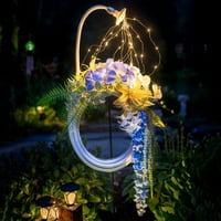 Medál Kertészeti Tömlő Koszorú Lámpa Fény Zuhany Kerti Fény Dekoráció Kültéri Lóg