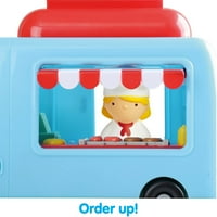 Kidoozie Cruisin Cuisine Playset, fények és hangok élelmiszer teherautó, fantáziadús figura játék, a gyermekek hónapos
