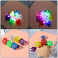 Homemaxs fél világít Gyűrűk fény világít a sötétben ujj gyűrű játékok dekoratív Gyűrűk