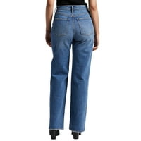 Silver Jeans Co. női nagyon kívánatos, magas emelkedő nadrág láb farmer, derékméret 24-36