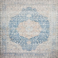 Loloi II Layla nyomtatott Keleti szomorú kék mandarin terület szőnyeg