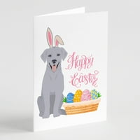 Ezüst Labrador Retriever Húsvéti üdvözlőlapok és borítékok